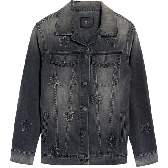 Rails Star Patch Denim Jacket - Picture 3 of 9